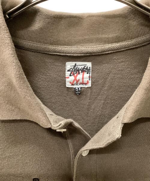 stussy（ステューシー）stussy (ステューシー) ポロシャツ ブラウン サイズ:表記無しの古着・服飾アイテム