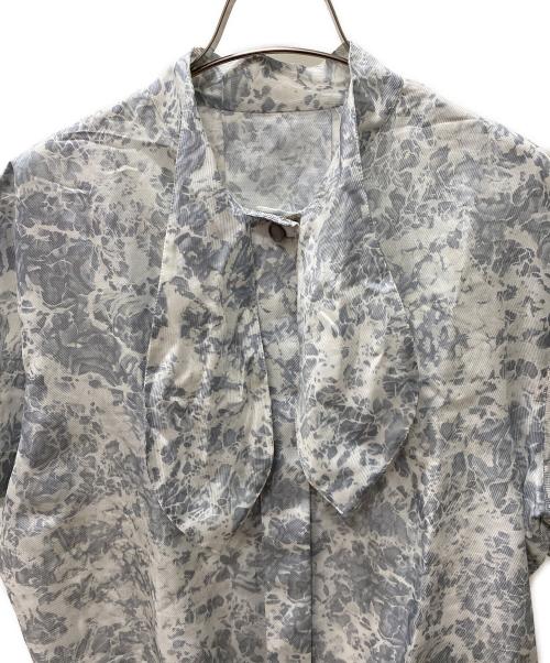 Christian Dior（クリスチャン ディオール）Christian Dior (クリスチャン ディオール) 半袖ブラウス グレー サイズ:Lの古着・服飾アイテム