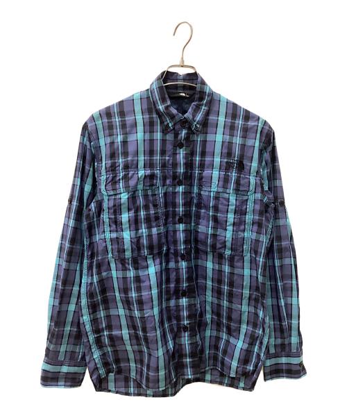 THE NORTH FACE（ザ ノース フェイス）THE NORTH FACE (ザ ノース フェイス) 長袖シャツ ネイビー×ブルー サイズ:Mの古着・服飾アイテム