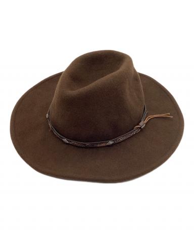 STETSON ステットソン ストローハット  茶 【古着】【中古】【送料無料】 中古・古着通販】STETSON (ステットソン) デンガロンハット ブラウン