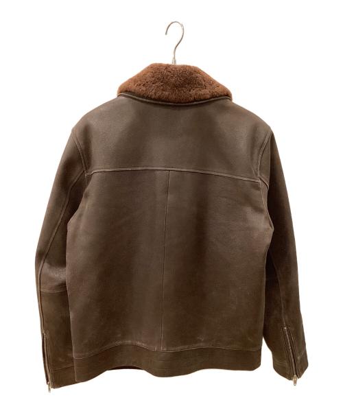 JASON DENHAM（デンハム）JASON DENHAM (デンハム) レザージャケット ブラウン サイズ:Lの古着・服飾アイテム