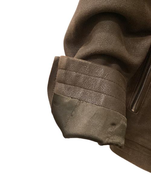 JASON DENHAM（デンハム）JASON DENHAM (デンハム) レザージャケット ブラウン サイズ:Lの古着・服飾アイテム