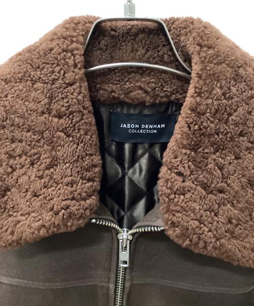 JASON DENHAM（デンハム）JASON DENHAM (デンハム) レザージャケット ブラウン サイズ:Lの古着・服飾アイテム