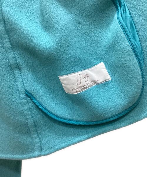 Plage（プラージュ）Plage (プラージュ) ハミルトン ワイドカラーショートコート ターコイズグリーン サイズ:36の古着・服飾アイテム