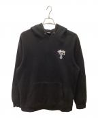 stussyステューシー）の古着「パーカー」｜ブラック