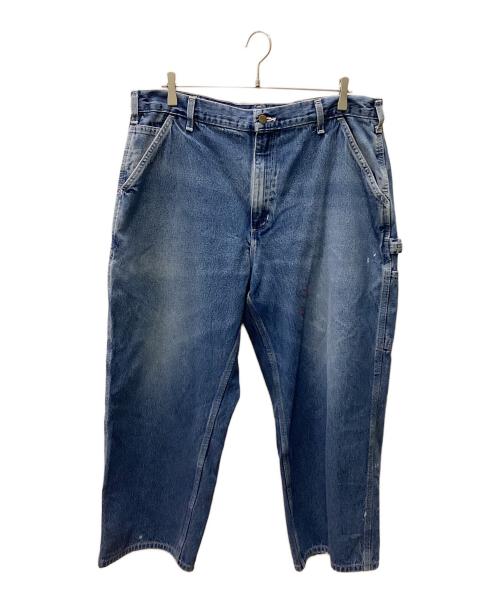 CarHartt（カーハート）CarHartt (カーハート) ペイントデニムパンツ ブルー サイズ:38×30の古着・服飾アイテム