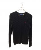 POLO RALPH LAURENポロ・ラルフローレン）の古着「厚手ニット」｜ブラック