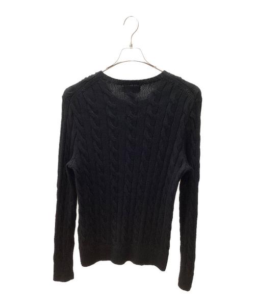 POLO RALPH LAUREN（ポロ・ラルフローレン）POLO RALPH LAUREN (ポロ・ラルフローレン) 厚手ニット ブラック サイズ:Sの古着・服飾アイテム