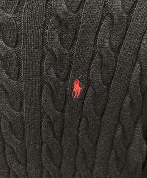 POLO RALPH LAUREN（ポロ・ラルフローレン）POLO RALPH LAUREN (ポロ・ラルフローレン) 厚手ニット ブラック サイズ:Sの古着・服飾アイテム