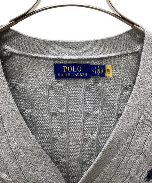 POLO RALPH LAUREN（ポロ・ラルフローレン）POLO RALPH LAUREN (ポロ・ラルフローレン) 厚手カーディガン グレー サイズ:Mの古着・服飾アイテム