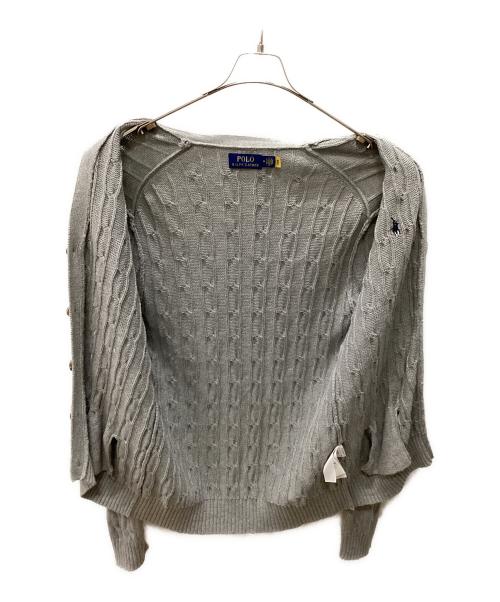 POLO RALPH LAUREN（ポロ・ラルフローレン）POLO RALPH LAUREN (ポロ・ラルフローレン) 厚手カーディガン グレー サイズ:Mの古着・服飾アイテム