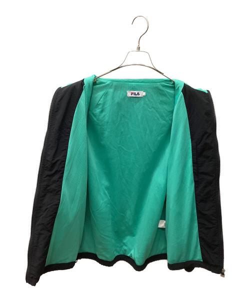 FILA（フィラ）FILA (フィラ) X-LARGE (エクストララージ) FILA × X-LARGE ナイロンジャケット グリーン×ブラック サイズ:Lの古着・服飾アイテム