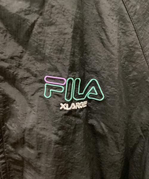 FILA（フィラ）FILA (フィラ) X-LARGE (エクストララージ) FILA × X-LARGE ナイロンジャケット グリーン×ブラック サイズ:Lの古着・服飾アイテム