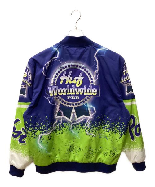 HUF（ハフ）HUF (ハフ) HUF PABST BLUE RIBBON ブルゾン ブルー サイズ:Lの古着・服飾アイテム