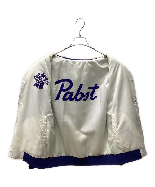 HUF（ハフ）HUF (ハフ) HUF PABST BLUE RIBBON ブルゾン ブルー サイズ:Lの古着・服飾アイテム