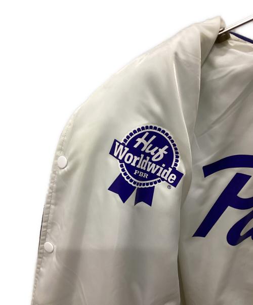 HUF（ハフ）HUF (ハフ) HUF PABST BLUE RIBBON ブルゾン ブルー サイズ:Lの古着・服飾アイテム