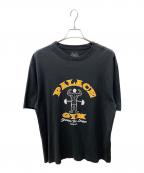 PALACEパレス）の古着「STRONGER FOR LONGER T-SHIRT」｜ブラック×オレンジ