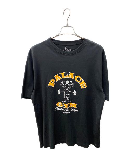 PALACE（パレス）PALACE (パレス) STRONGER FOR LONGER T-SHIRT ブラック×オレンジ サイズ:Lの古着・服飾アイテム