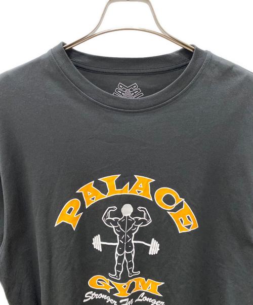 PALACE（パレス）PALACE (パレス) STRONGER FOR LONGER T-SHIRT ブラック×オレンジ サイズ:Lの古着・服飾アイテム