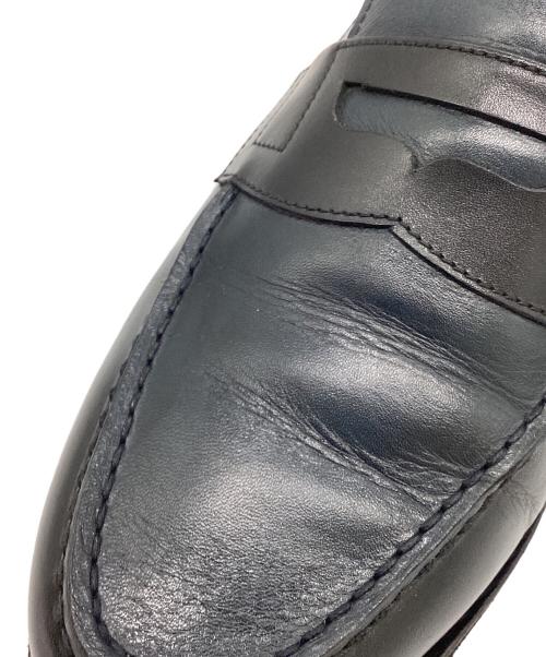 Jalan Sriwijaya（ジャランスリウァヤ）Jalan Sriwijaya (ジャランスリウァヤ) ペニーローファー ブラック×ネイビー サイズ:41（25.5～26.0）の古着・服飾アイテム