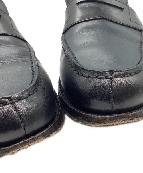 Jalan Sriwijaya（ジャランスリウァヤ）Jalan Sriwijaya (ジャランスリウァヤ) ペニーローファー ブラック×ネイビー サイズ:41（25.5～26.0）の古着・服飾アイテム