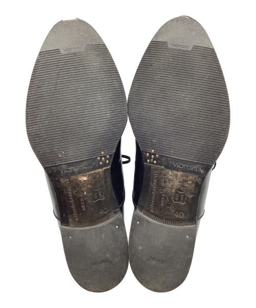 Alfredo BANNISTER（アルフレッドバニスター）Alfredo BANNISTER (アルフレッドバニスター) プレーントゥーシューズ ブラック サイズ:40の古着・服飾アイテム