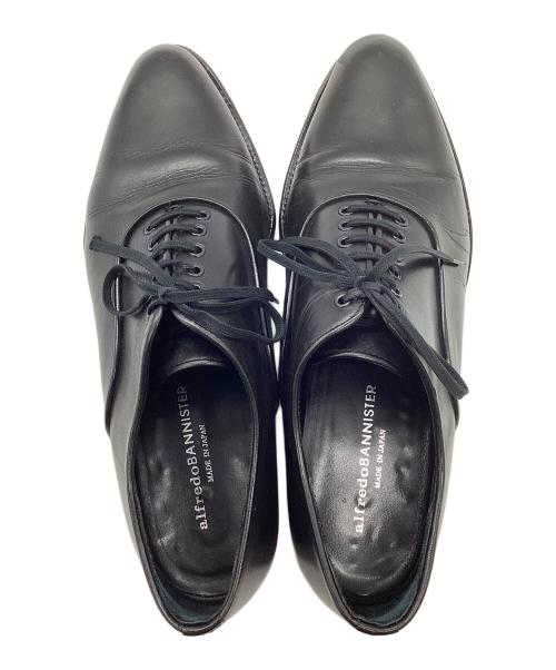 Alfredo BANNISTER（アルフレッドバニスター）Alfredo BANNISTER (アルフレッドバニスター) プレーントゥーシューズ ブラック サイズ:40の古着・服飾アイテム