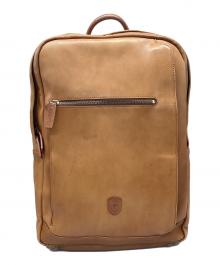 sot（ソット）の古着「LUKEレザーファスナーバッグパック」｜キャメル