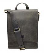 sotソット）の古着「プエブロレザー縦型ショルダーバッグ」｜ブラック