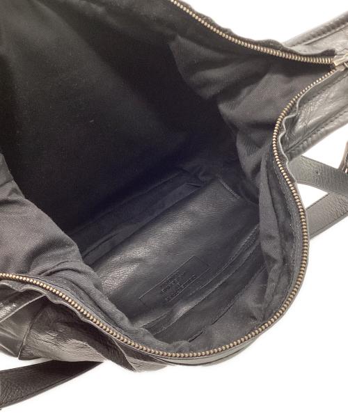 MAKE WHAT YOU WILL（メイクワットユーウィル）MAKE WHAT YOU WILL (メイクワットユーウィル) レザーショルダーバッグ ブラックの古着・服飾アイテム