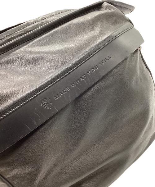 MAKE WHAT YOU WILL（メイクワットユーウィル）MAKE WHAT YOU WILL (メイクワットユーウィル) レザーショルダーバッグ ブラックの古着・服飾アイテム