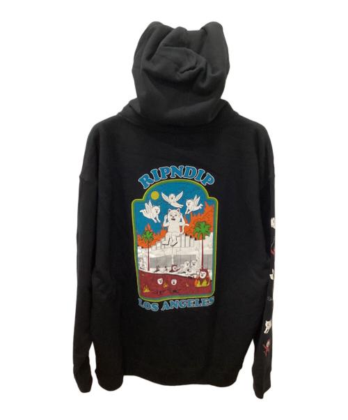 RIPNDIP（リップンディップ）RIPNDIP (リップンディップ) Heaven On Earth Hoodie ブラック サイズ:XLの古着・服飾アイテム