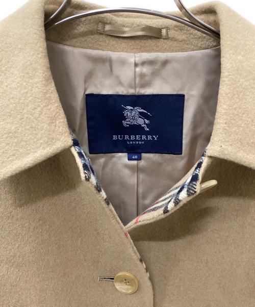 BURBERRY LONDON（バーバリーロンドン）BURBERRY LONDON (バーバリーロンドン) カシミヤ混ウールコート ベージュ サイズ:40の古着・服飾アイテム