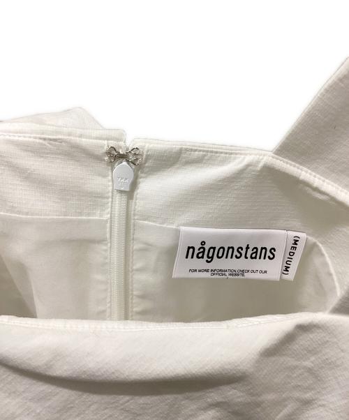 nagonstans（ナゴンスタンス）nagonstans (ナゴンスタンス) ノースリーブブラウス ホワイト サイズ:MEDIUM 未使用品の古着・服飾アイテム