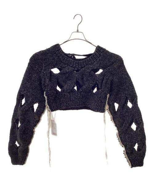 MAISON SPECIAL（メゾンスペシャル）MAISON SPECIAL (メゾンスペシャル) 厚手ニット ブラック サイズ:FREE 未使用品の古着・服飾アイテム