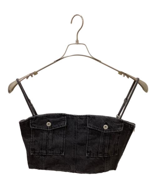 Ameri（アメリ）Ameri (アメリ) デニムビスチェセットアップ グレー サイズ:26の古着・服飾アイテム