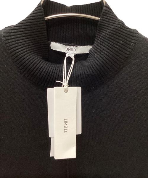 UN3D.（アンスリード）UN3D. (アンスリード) 長袖ワンピース ブラック サイズ:36 未使用品の古着・服飾アイテム