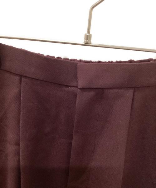 ENFOLD（エンフォルド）ENFOLD (エンフォルド) STRAIGHT-TAILORED TROUSERS パープル サイズ:36の古着・服飾アイテム