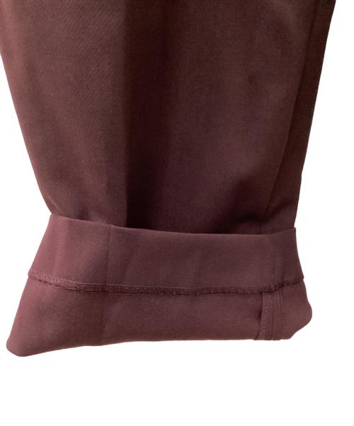 ENFOLD（エンフォルド）ENFOLD (エンフォルド) STRAIGHT-TAILORED TROUSERS パープル サイズ:36の古着・服飾アイテム