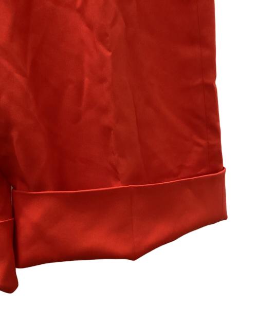 ENFOLD（エンフォルド）ENFOLD (エンフォルド) CROPPED WIDE-TROUSERS  レッド サイズ:38の古着・服飾アイテム