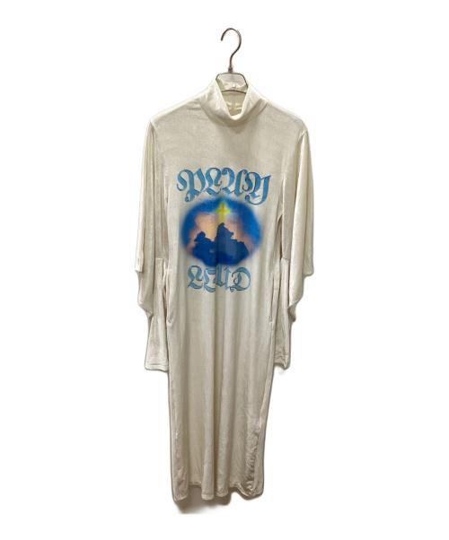 YOHEI OHNO（ヨウヘイオオノ）YOHEI OHNO (ヨウヘイオオノ) ベロアワンピース ベージュ サイズ:36の古着・服飾アイテム