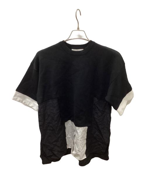 ENFOLD（エンフォルド）ENFOLD (エンフォルド) 半袖シャツ ホワイト×ブラック サイズ:38の古着・服飾アイテム