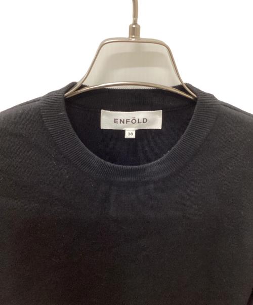 ENFOLD（エンフォルド）ENFOLD (エンフォルド) 半袖シャツ ホワイト×ブラック サイズ:38の古着・服飾アイテム
