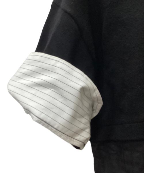 ENFOLD（エンフォルド）ENFOLD (エンフォルド) 半袖シャツ ホワイト×ブラック サイズ:38の古着・服飾アイテム