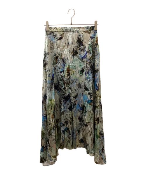 LE CIEL BLEU（ルシェルブルー）LE CIEL BLEU (ルシェルブルー) ロングスカート マルチカラー サイズ:36の古着・服飾アイテム
