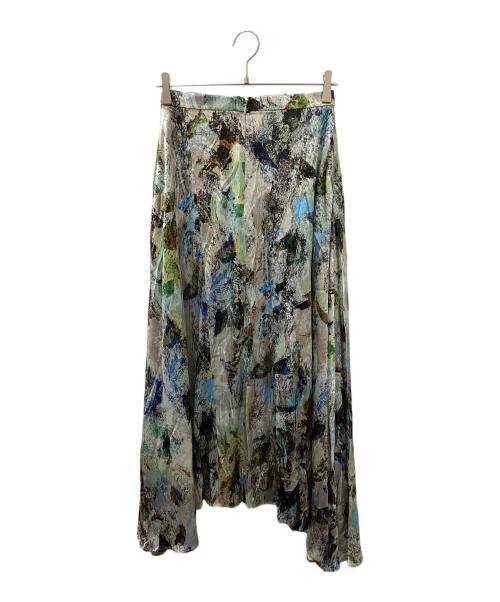 LE CIEL BLEU（ルシェルブルー）LE CIEL BLEU (ルシェルブルー) ロングスカート マルチカラー サイズ:36の古着・服飾アイテム