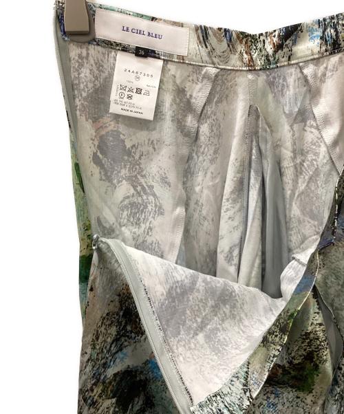 LE CIEL BLEU（ルシェルブルー）LE CIEL BLEU (ルシェルブルー) ロングスカート マルチカラー サイズ:36の古着・服飾アイテム