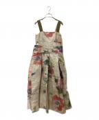 leur logetteルールロジェット）の古着「ノースリーブワンピース」｜ベージュ×ピンク