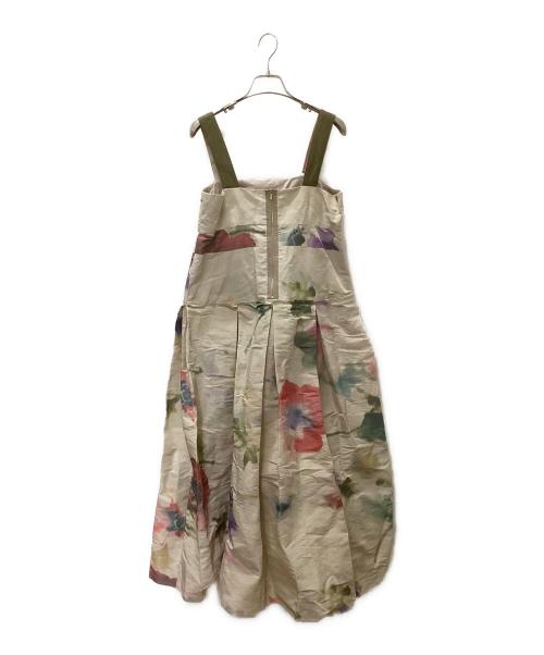 leur logette（ルールロジェット）leur logette (ルールロジェット) ノースリーブワンピース ベージュ×ピンク サイズ:1 未使用品の古着・服飾アイテム