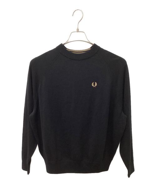 FRED PERRY（フレッドペリー）FRED PERRY (フレッドペリー) 薄手ニット ブラック サイズ:10 未使用品の古着・服飾アイテム